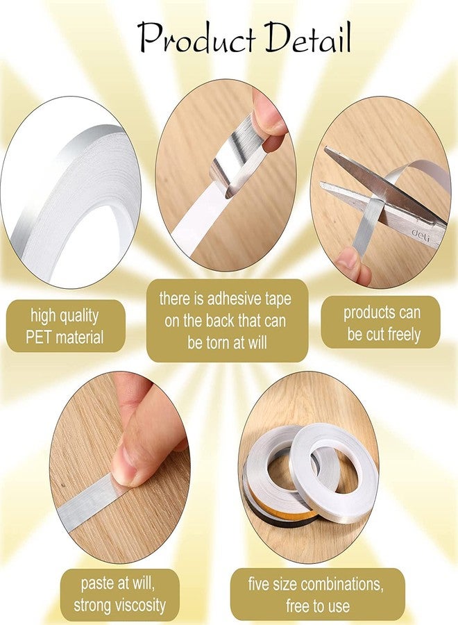 WALLTON شريط لاصق ذاتي اللصق من والتون بطول 45 متراً لسد فجوات البلاط، شريط لاصق مقاوم للماء لسد الفجوات، مناسب لأرضيات المنازل والجدران والمطابخ والخزائن، عبوة من 3 قطع. (ألوان متنوعة، 2 سم) - Image 5